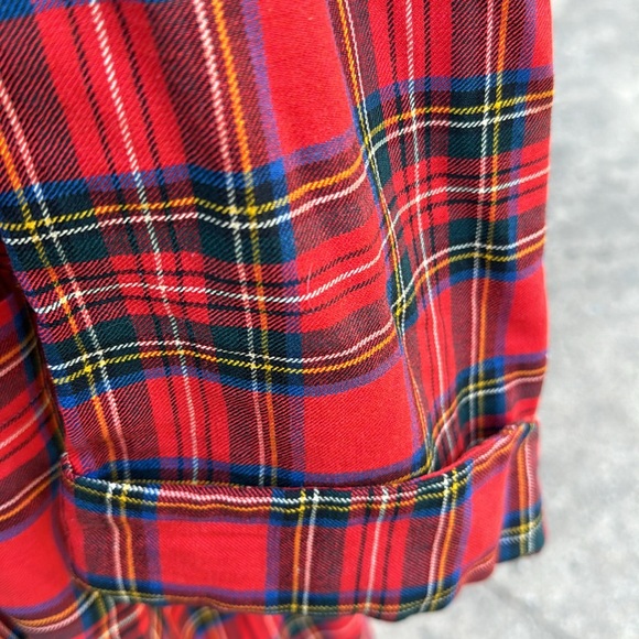 Vtg 50s 60s state o Maine plaid viyella Wool Blend robe As Is - Picture 5 of 14